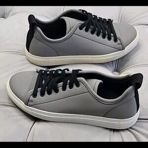 James Perse Italy Green Nylon Lace Up Sneakers Low Top Athletic Mens Shoes 8